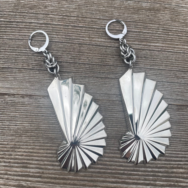 Art Deco Chainmaille Earrings