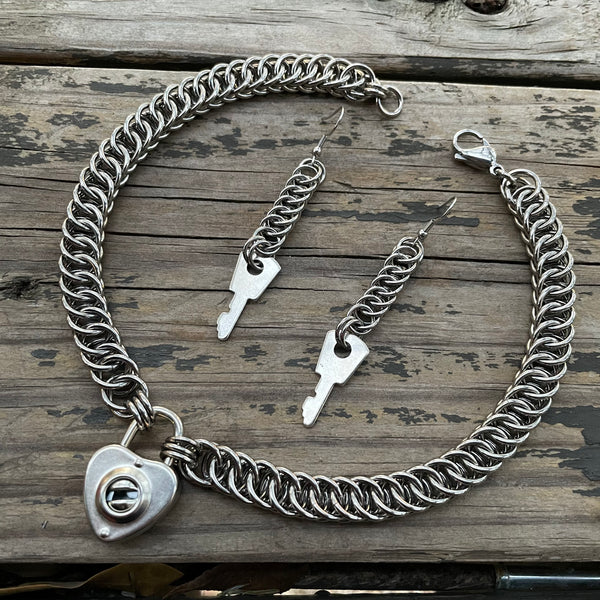 Sweetheart of the Rodeo Lock Necklace Set