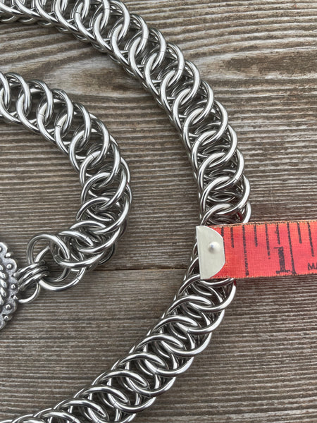 Chainmaille Concho Belt