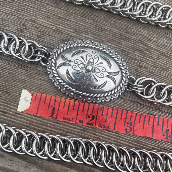 Chainmaille Concho Belt