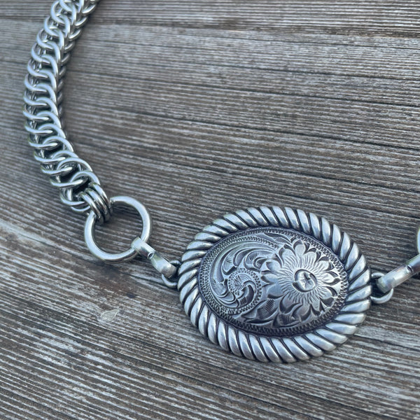 Sunflower Chainmaille Necklace