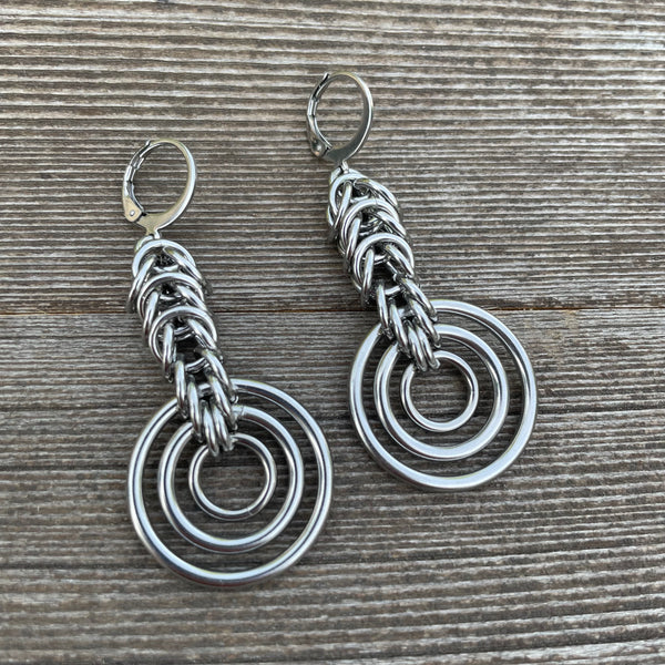 Box Bullseye Earrings