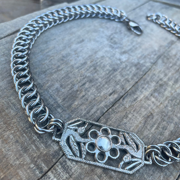 Helianthus Chainmaille Necklace