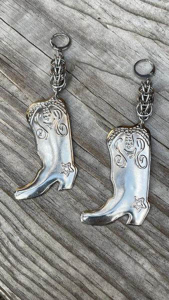 Boot Scootin Chainmaille Earrings