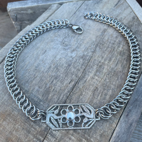 Helianthus Chainmaille Necklace