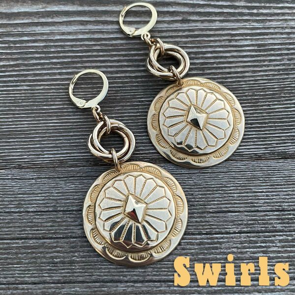 Brass Waylon Chainmaille Earrings