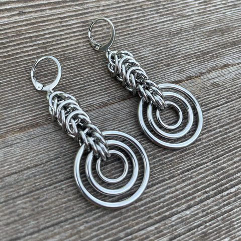 Box Bullseye Earrings