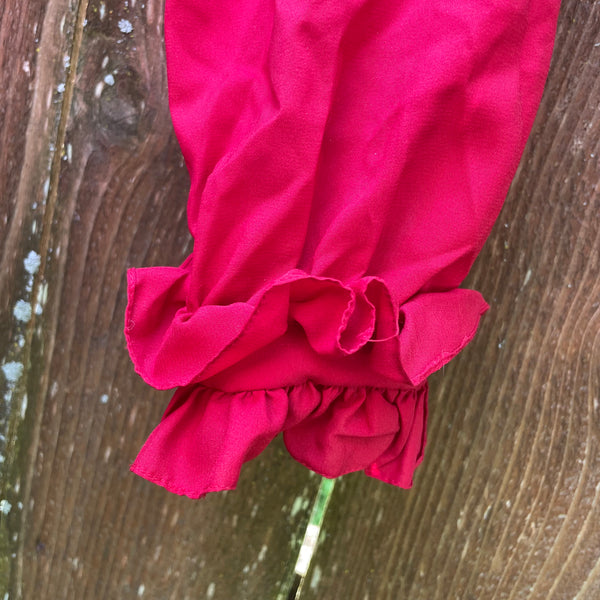 Vintage Red Ruffle Top - S/M