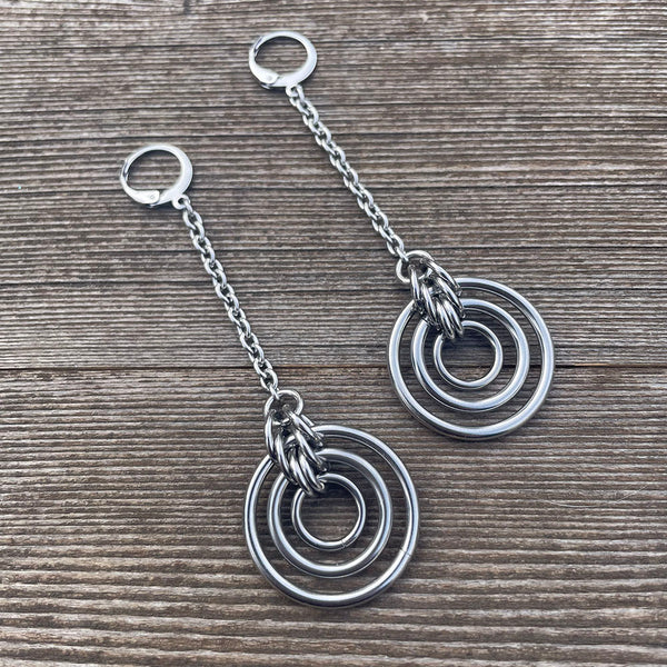 Dangle Bullseye Earrings