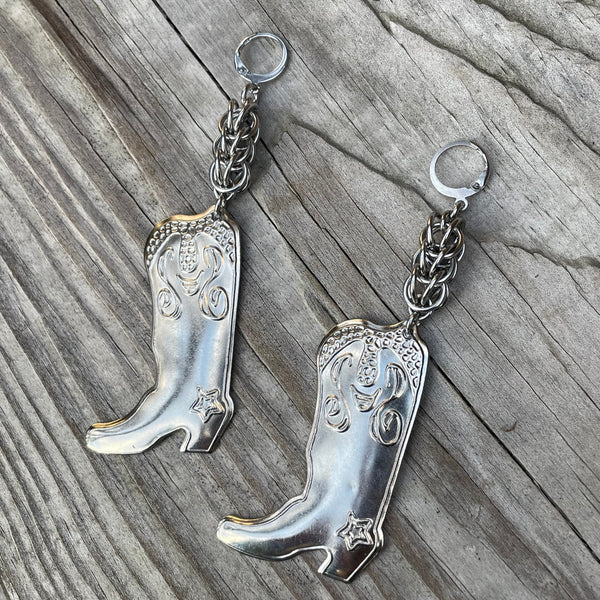 Boot Scootin Chainmaille Earrings