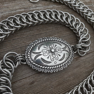 Chainmaille Concho Belt