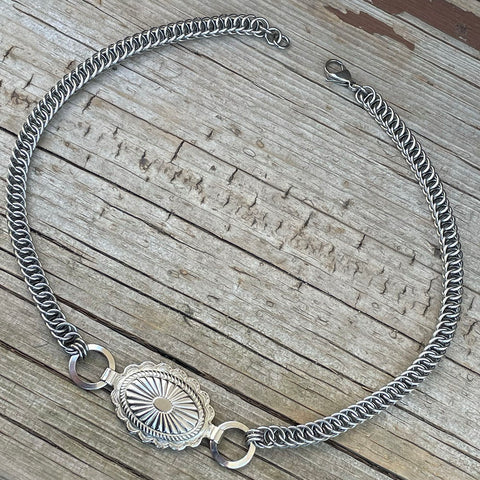 Mini Concho Chain Necklace