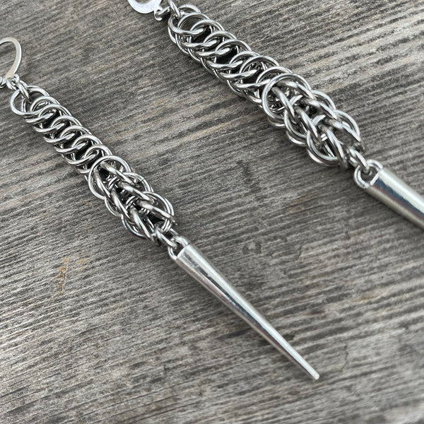Scorpion Tail Chainmaille Earrings