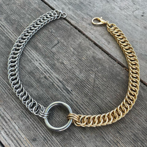 Two-Tone O-Ring Necklace