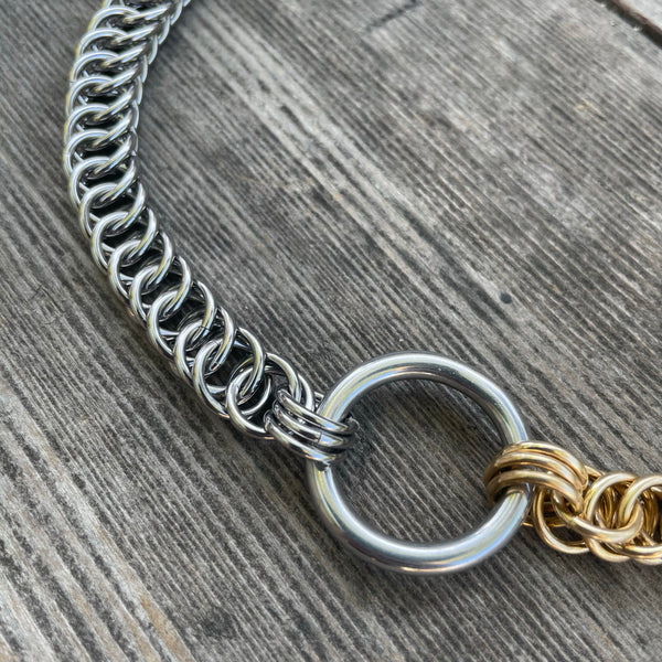 Two-Tone O-Ring Necklace