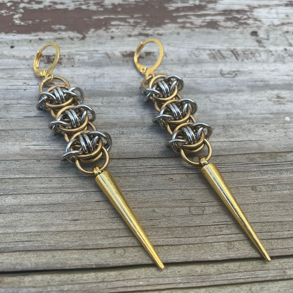 Two-Tone Odin's Eye Earrings