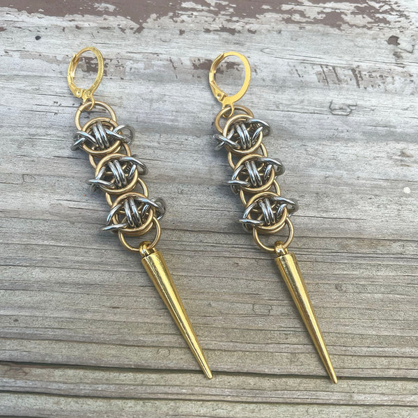 Two-Tone Odin's Eye Earrings