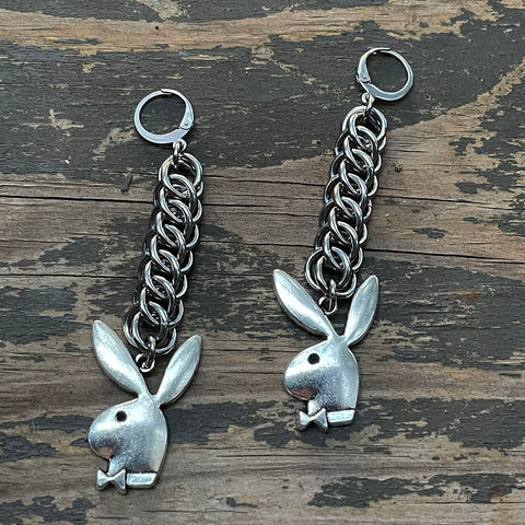 Chainmaille Bunny Earrings