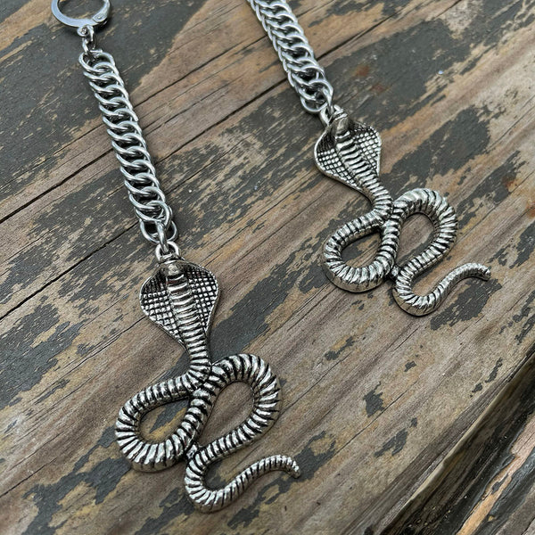 Long Cobra Chainmaille Earrings