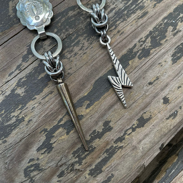Small Concho Byzantine/Bolt Earrings