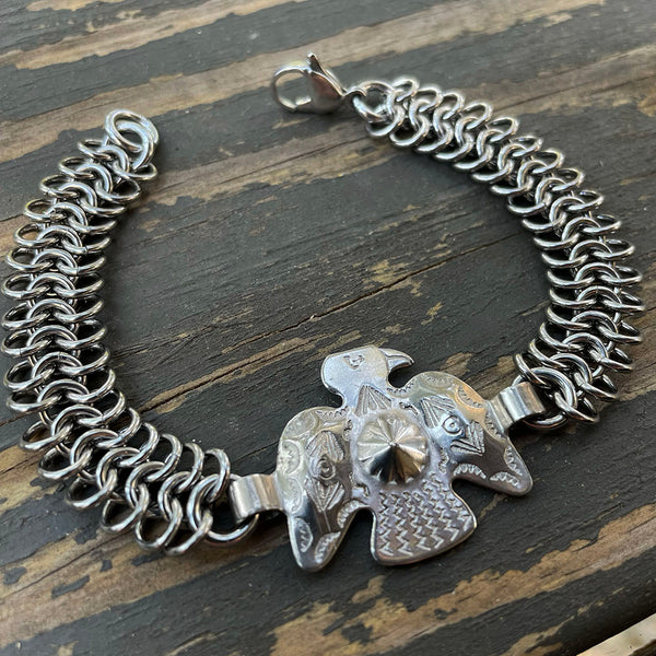 Eagle Concho Chainmaille Bracelet Euro