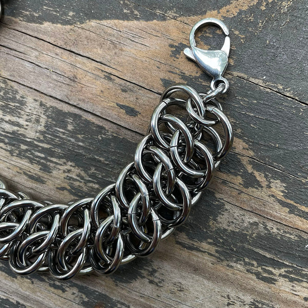 XL Stainless Steel GSG Chainmaille Bracelet