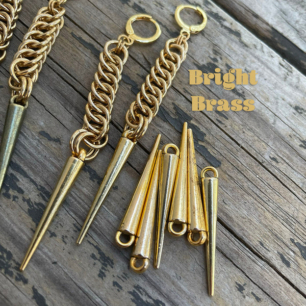 Brass HP4 Chainmaille Earrings