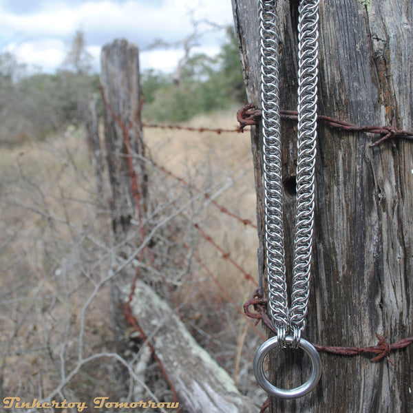 Jumbo O-Ring Stainless Steel Chainmaille Necklace