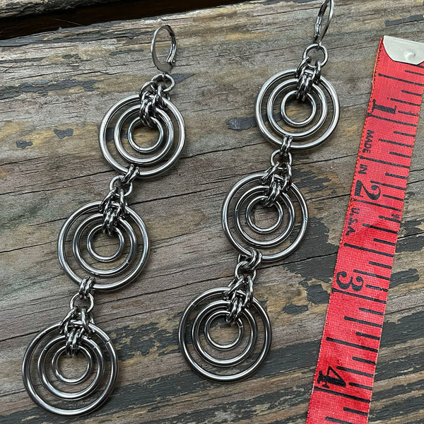 Triple Bullseye Earrings