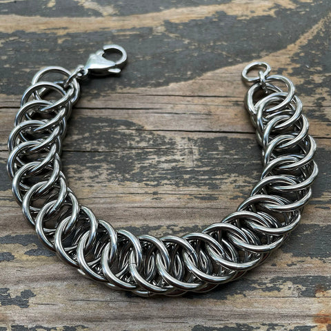 XL Stainless Steel HP4 Chainmaille Bracelet