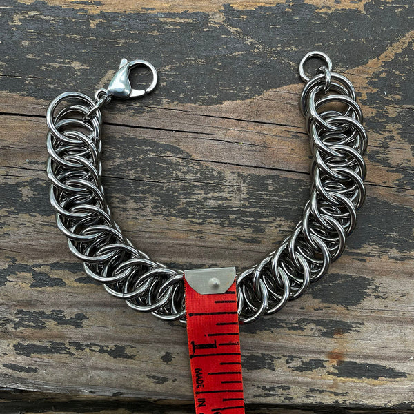 XL Stainless Steel HP4 Chainmaille Bracelet