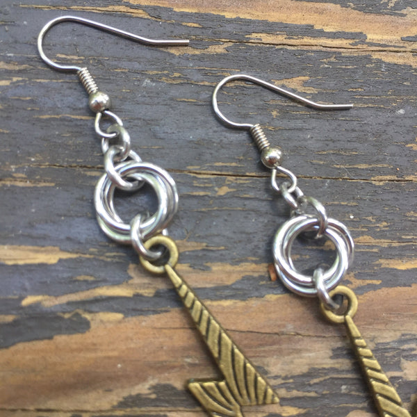 Mobius Bolt Earrings