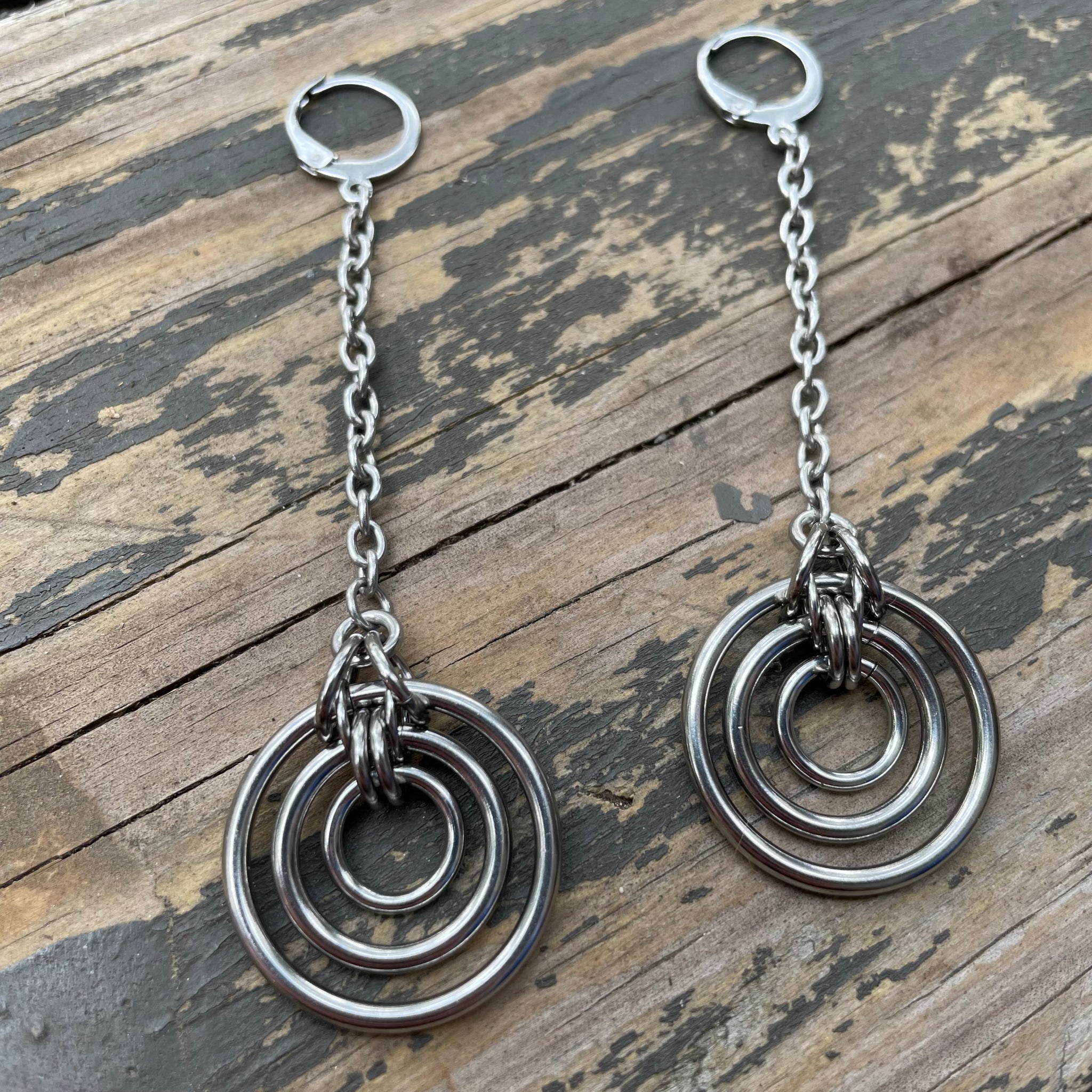 Dangle Bullseye Earrings