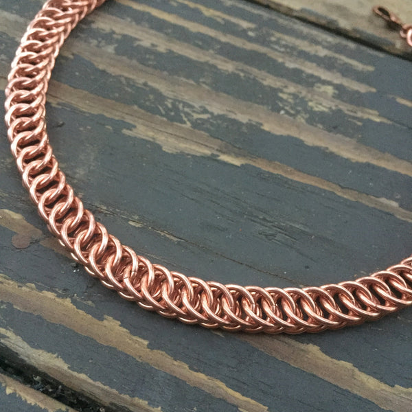 Copper Chainmaille Choker