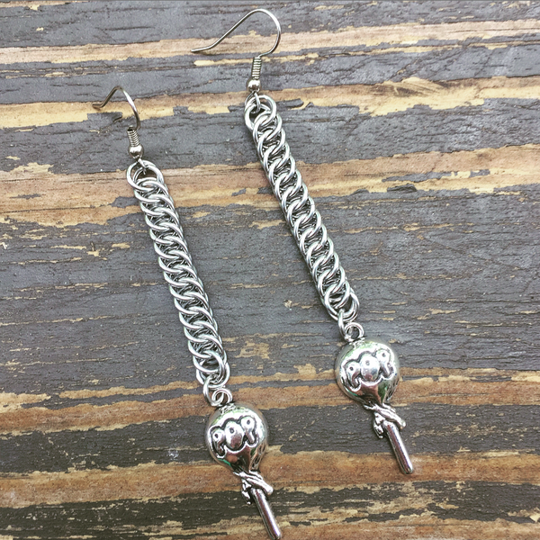 Pop! Chainmaille Earrings