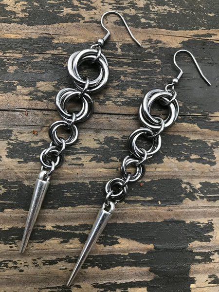 Big Möbius Spike Earrings