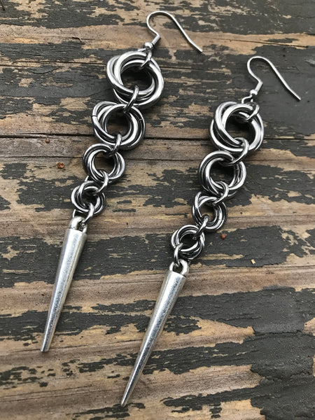 Big Möbius Spike Earrings