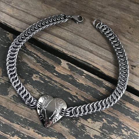 Heart Concho Chainmaille Choker