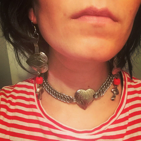 Heart Concho Chainmaille Choker