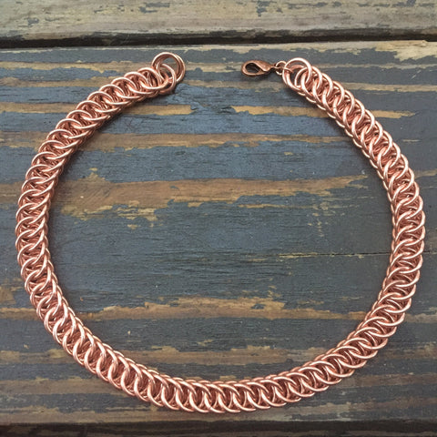 Copper Chainmaille Choker
