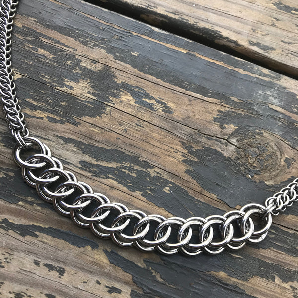 Big N Little Chainmaille Necklace