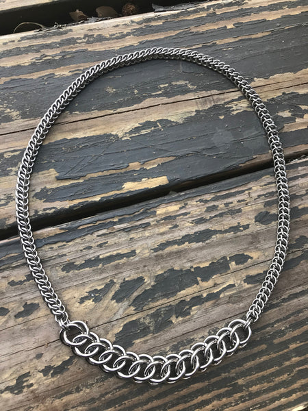 Big N Little Chainmaille Necklace