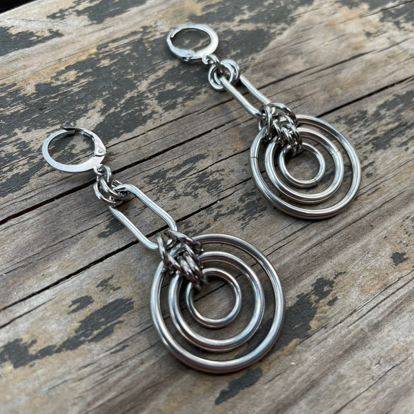 Paperclip Bullseye Earrings