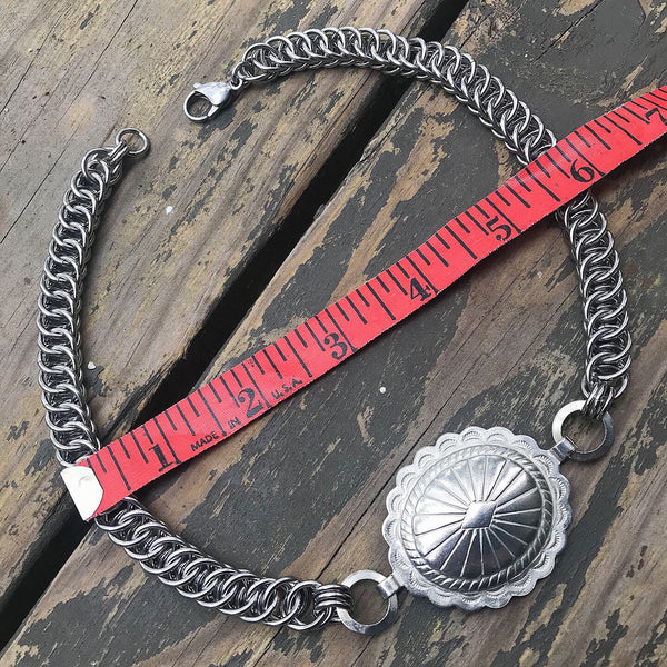 Round Concho Chainmaille Choker