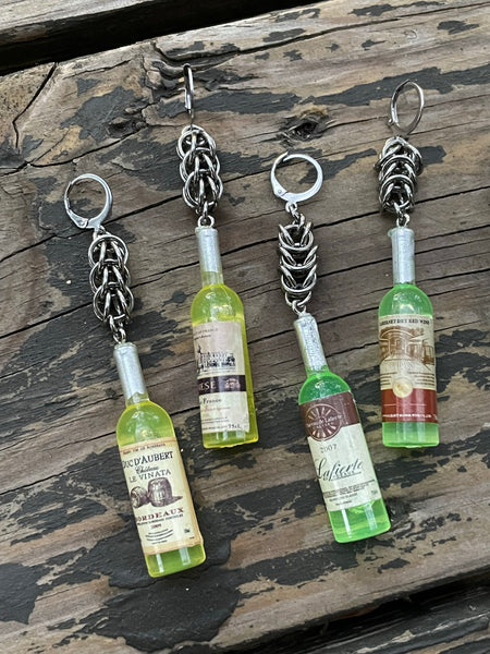 Bottle Chainmaille Earrings