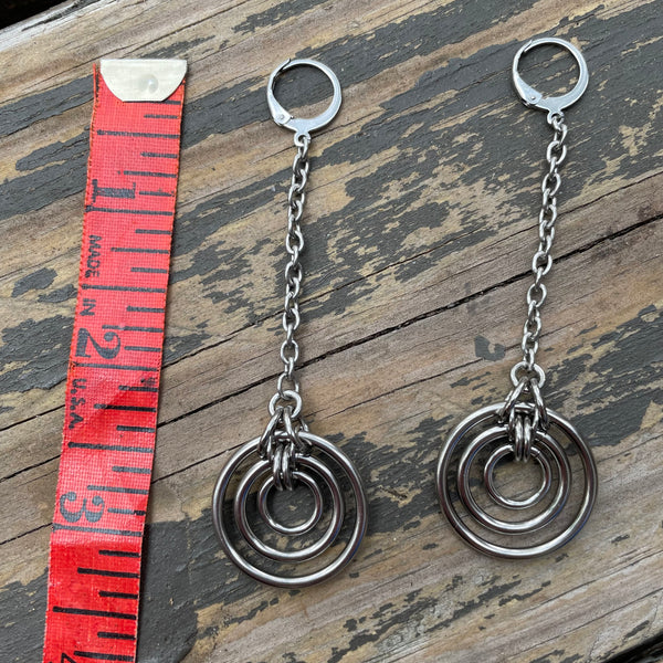 Dangle Bullseye Earrings