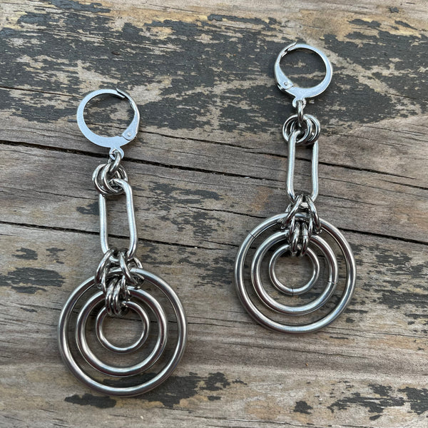 Paperclip Bullseye Earrings