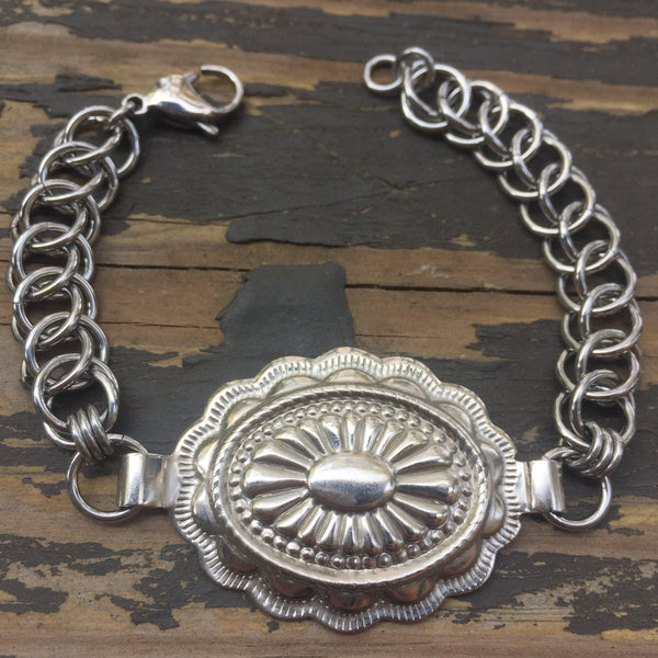 Concho Chainmaille Bracelet