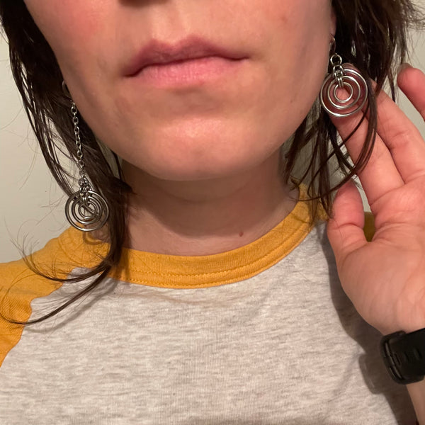 Mismatched Bullseye Earrings